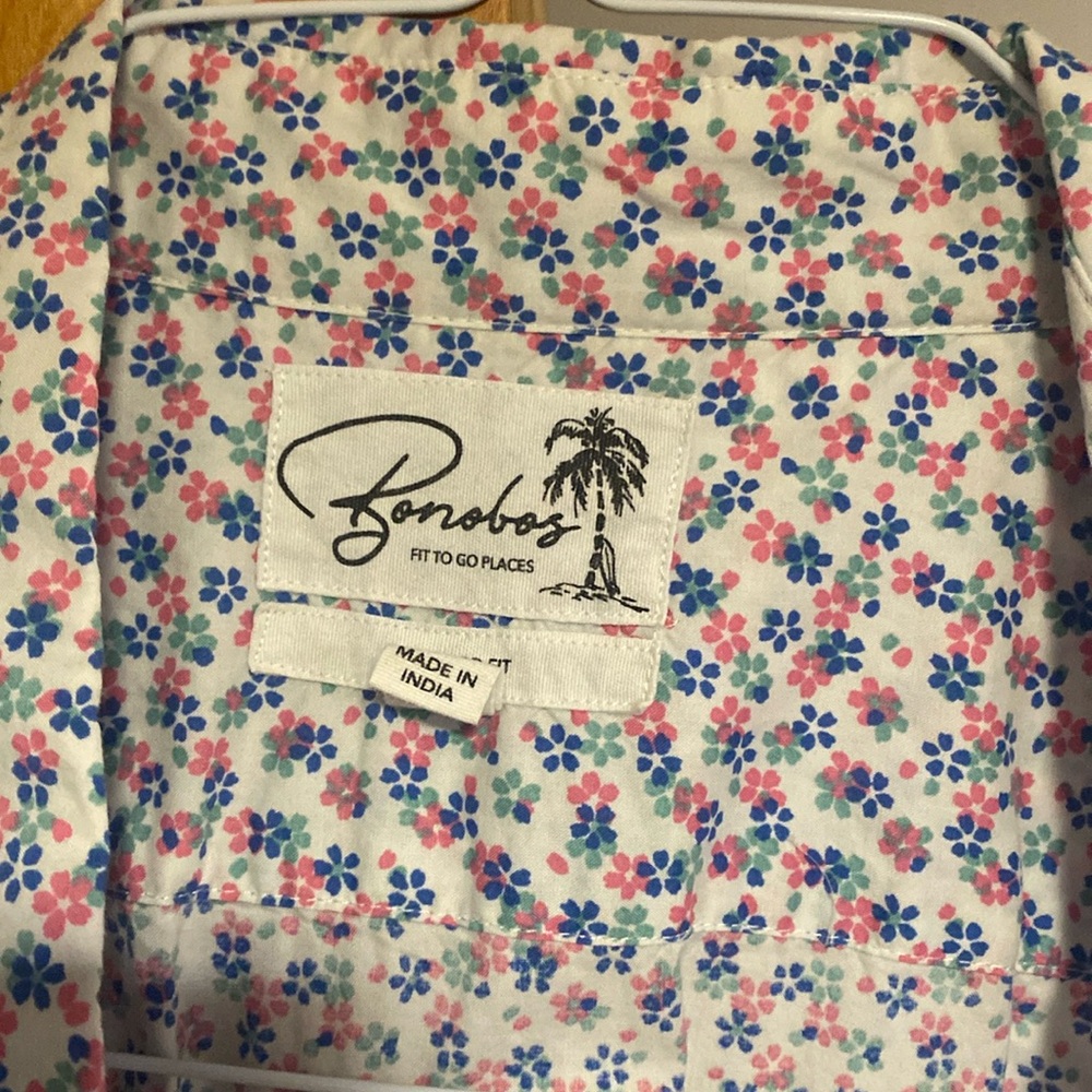 Bonobos Pink and White Casual Button Down Shirt